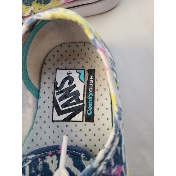 Vans ComfyCush Tie-Dye Sneakers 6.5 Women’s Old Skool Orchid Rainbow Shoes - Picture 7 of 8